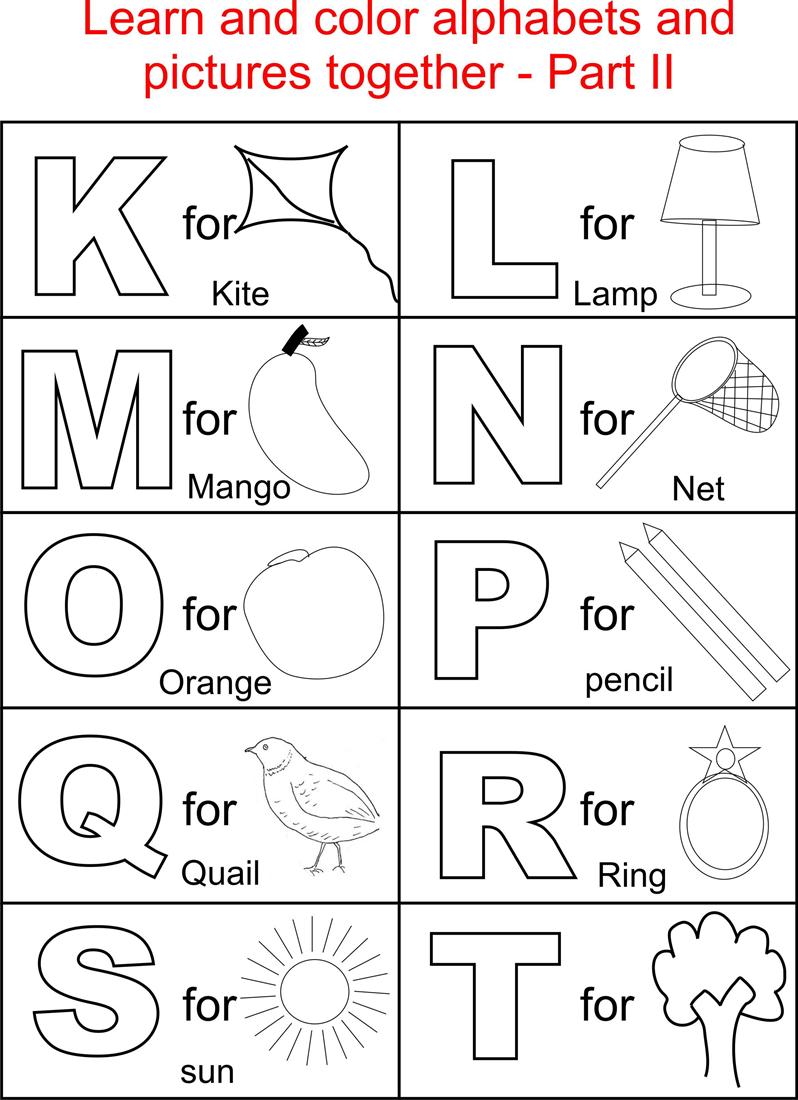 Free Alphabet Coloring Pages For Kids Alphabet Coloring Pages Kids Color Worksheet Printable Print Simple Doodle