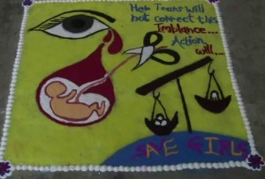 Special Rangoli Designs Women's Day Competition