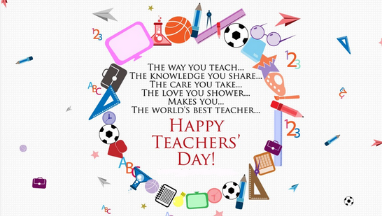 Happy Teachers day E-Card for a brilliant teacher