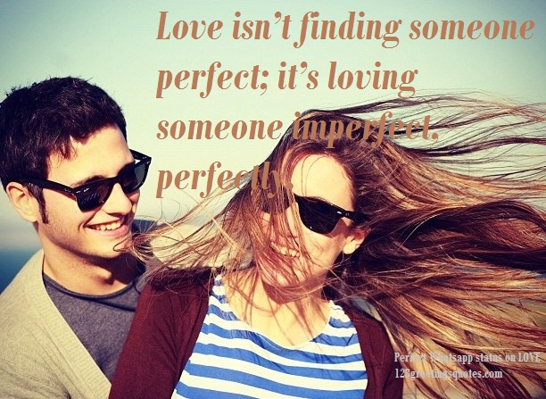 perfect whatsappquote on love image as profile picture