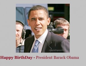Birthday wishes to Obama