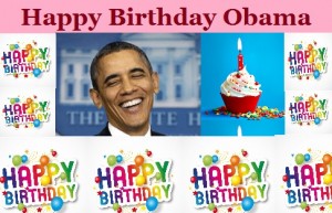 Obama Birthday greeting card