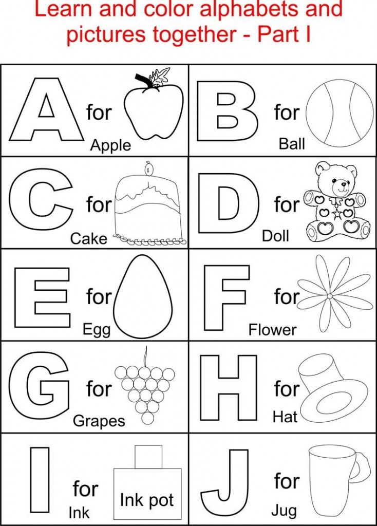 Alphabet Coloring Pages Printable - Free Download