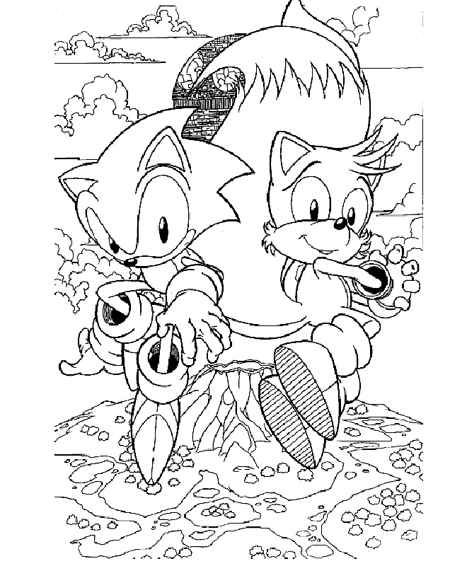 Sonic Coloring Pages to Print