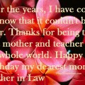 Mother-In-Law Happy birthday greetings