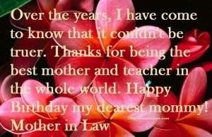 Mother-In-Law Happy birthday greetings
