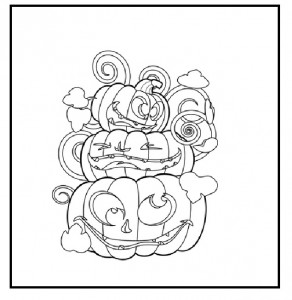 kids pumpkin coloring pages to print