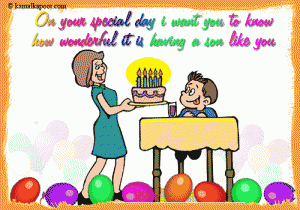 happy birthday wishes animated cards for son