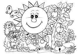 spring coloring pages for kids to print