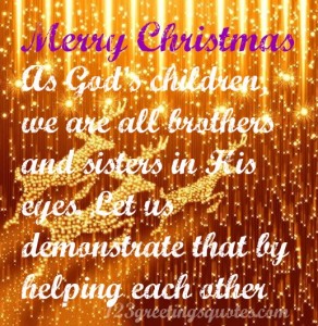 Christmas Inspirational Quotes - Biblical Devotional Sayings 4 Cards