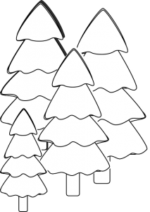 Christmas tree Colouring Pages