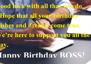 Formal Birthday Wishes For Boss