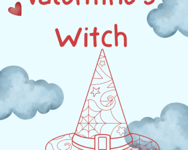 valentnes witch coloring book